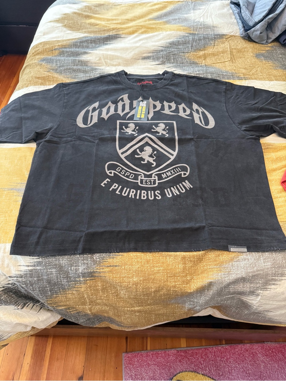 Goodspeed Black Mens Graphic Short-Sleeve Crew Tee